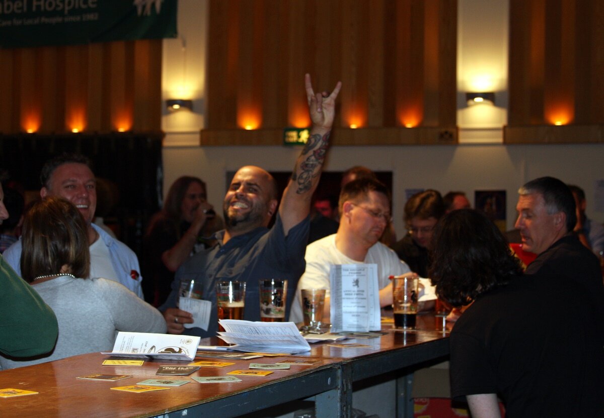 Rocking out to rockin' beer!