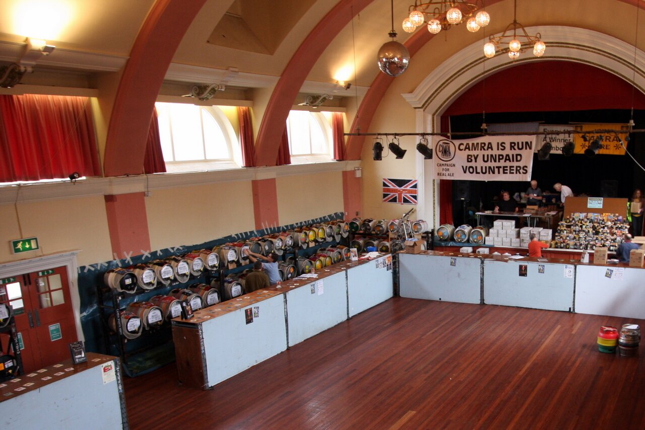 All is calm before the festival doors open.